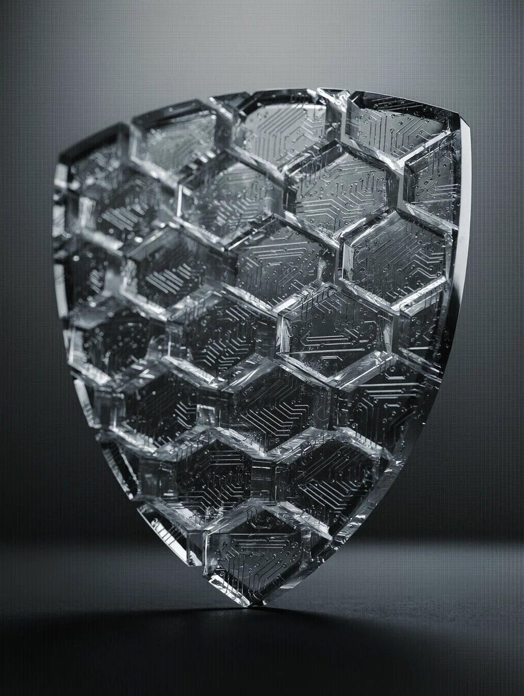 Digital security shield representing protected AI infrastructure